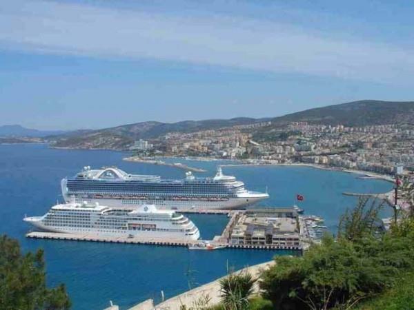 The cruise from the port of Kusadasi