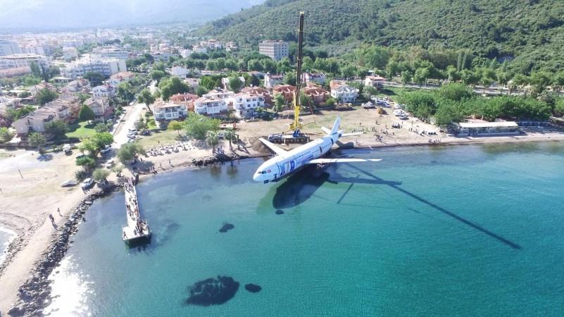Airbus is sunk off Turkey to become artificial reef