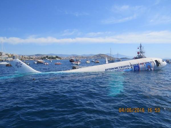 Airbus is sunk off Turkey to become artificial reef